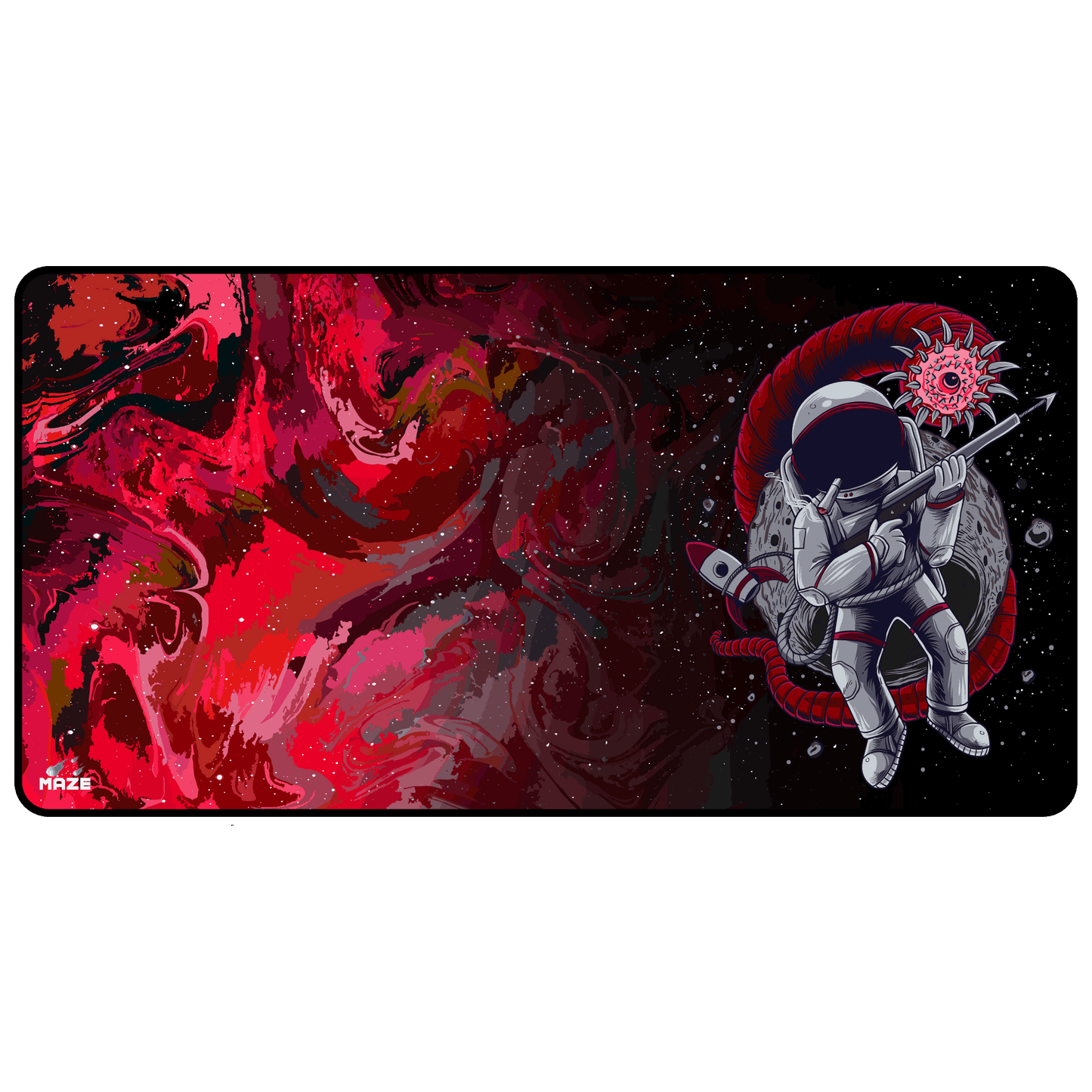 MAZE Ultraglide 2 – Astro CGR-R 2XL Extended Gamers Desk Mat – Qatar