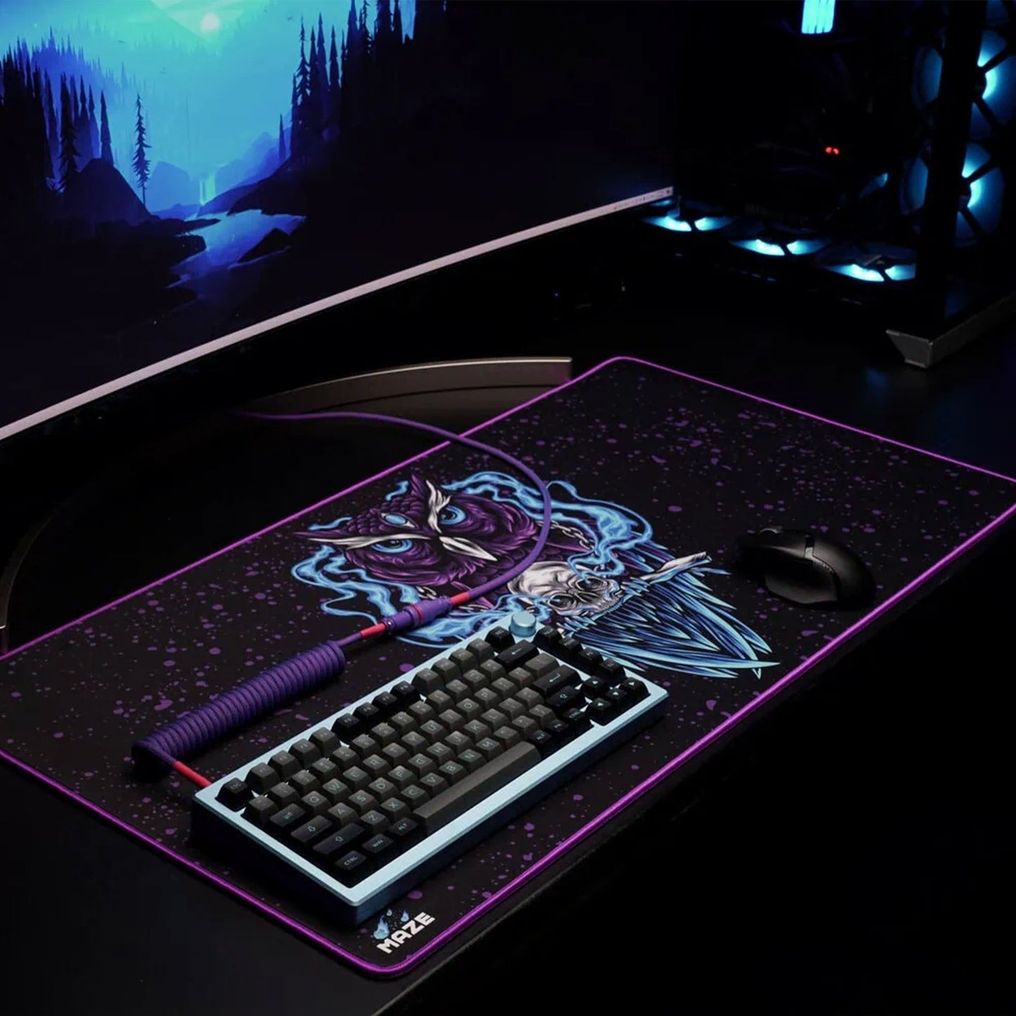 MAZE Owl Gaming Desk Mat Doha
