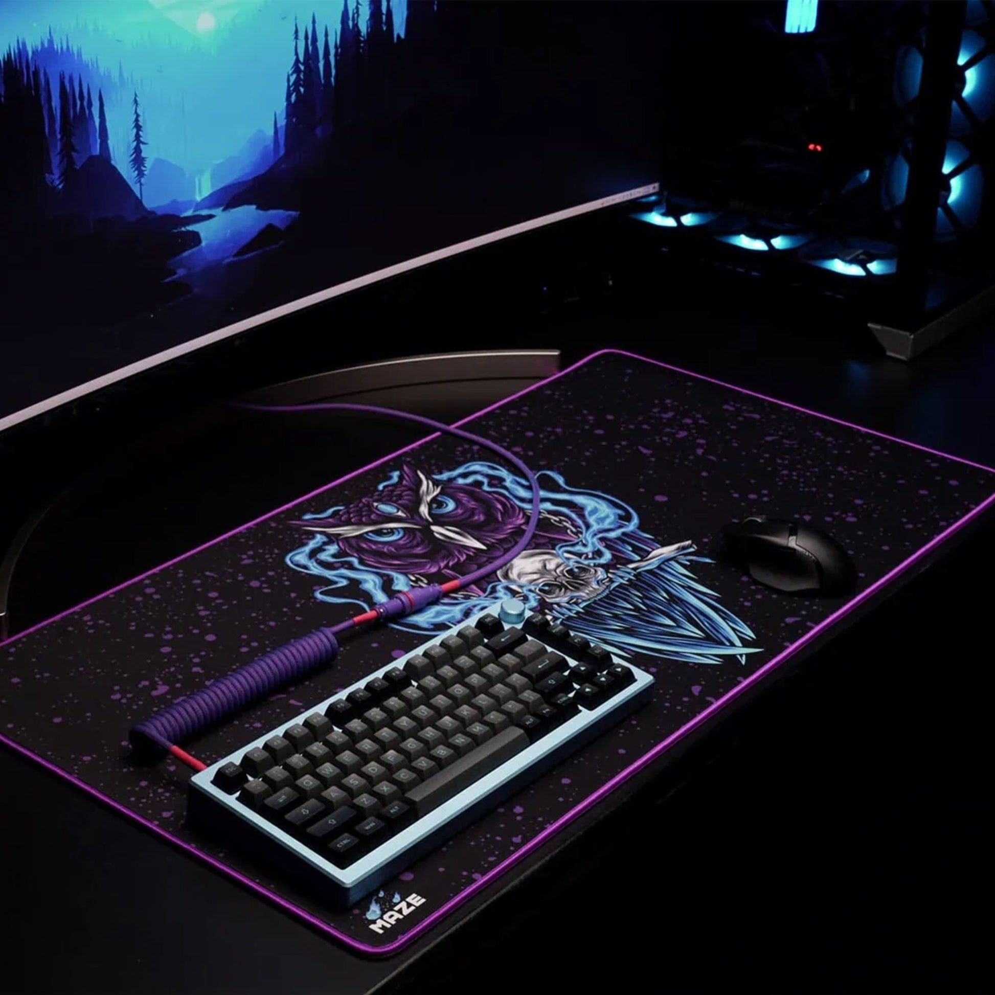 MAZE Owl Gaming Desk Mat Doha
