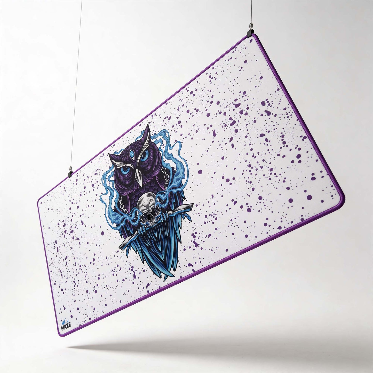 MAZE Ultraglide 2 – OWL W Arctic Owl 2XL Extended Gamers Desk Mat | Qatar