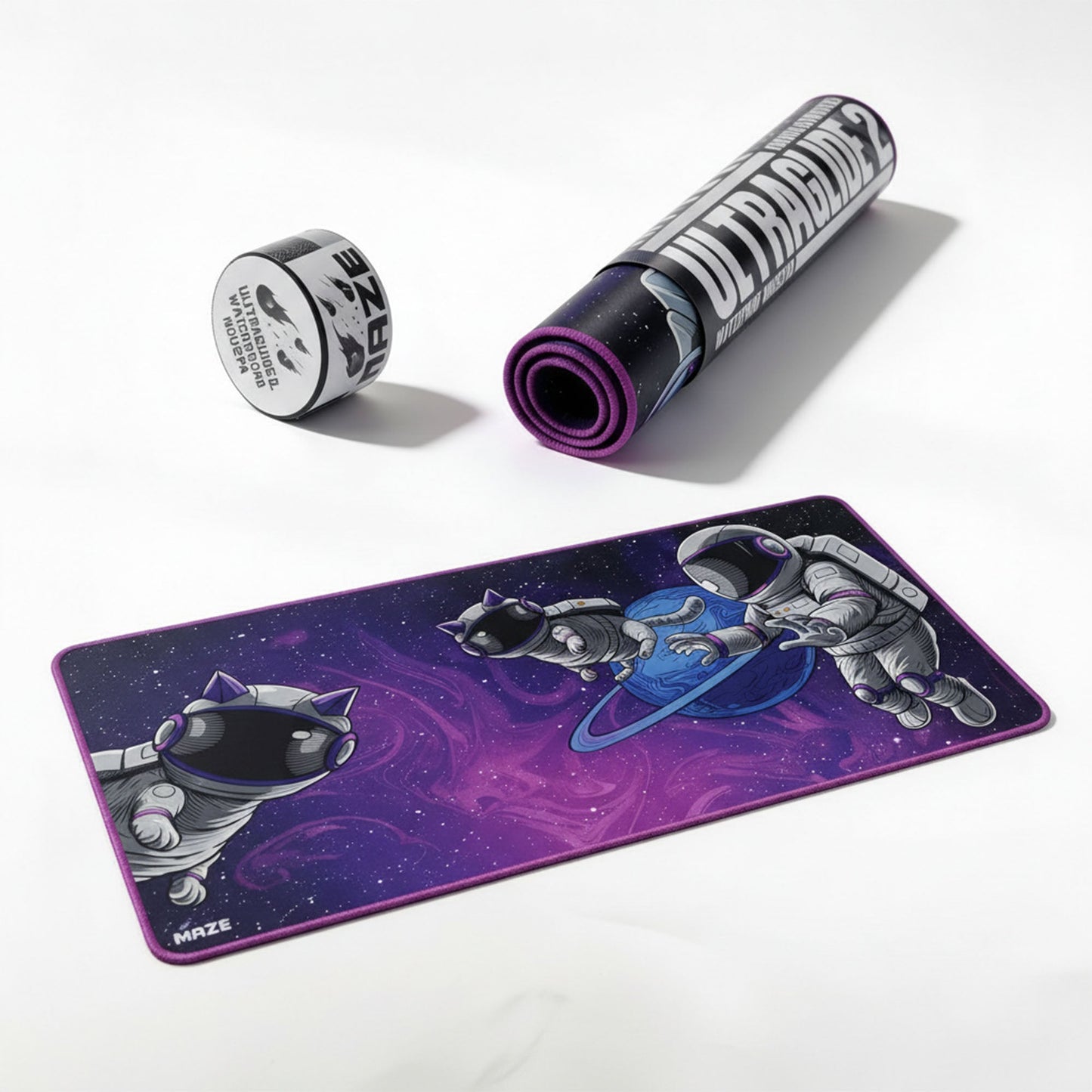 MAZE Ultraglide 2 Astro PAW-PP Purple Neon 2XL Extended Gamers Desk Mat Qatar