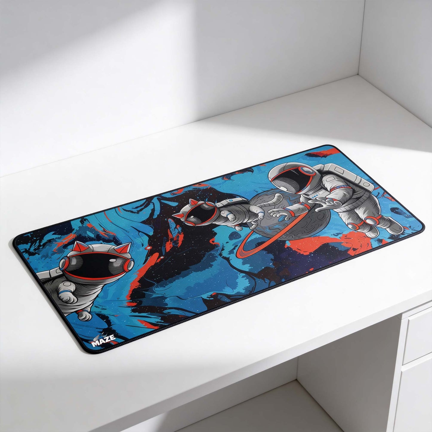 MAZE Astro Red Core Gaming Desk Mat Doha
