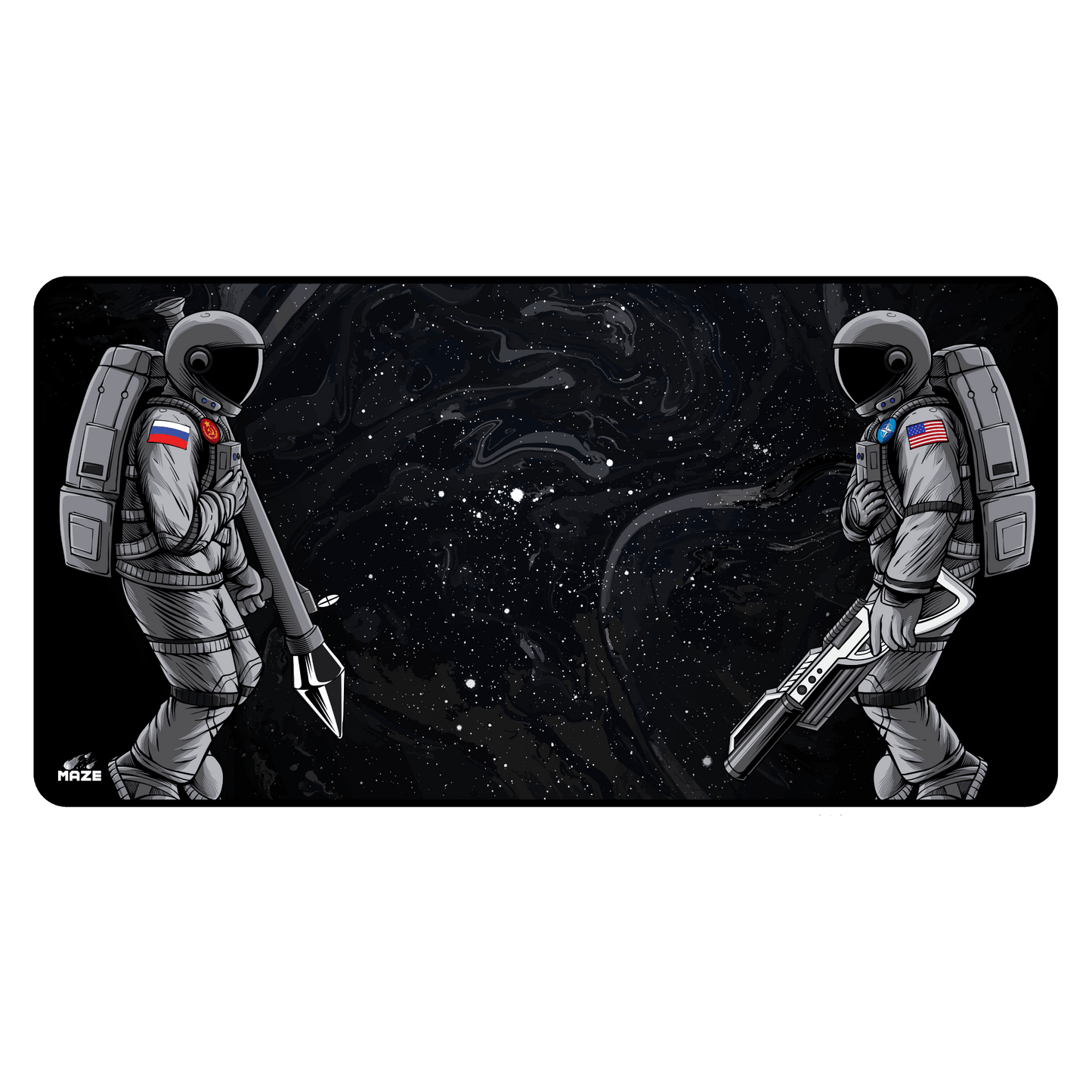 MAZE Ultraglide 2 – Astro WAR-B 2XL Extended Gamers Desk Mat | Qatar