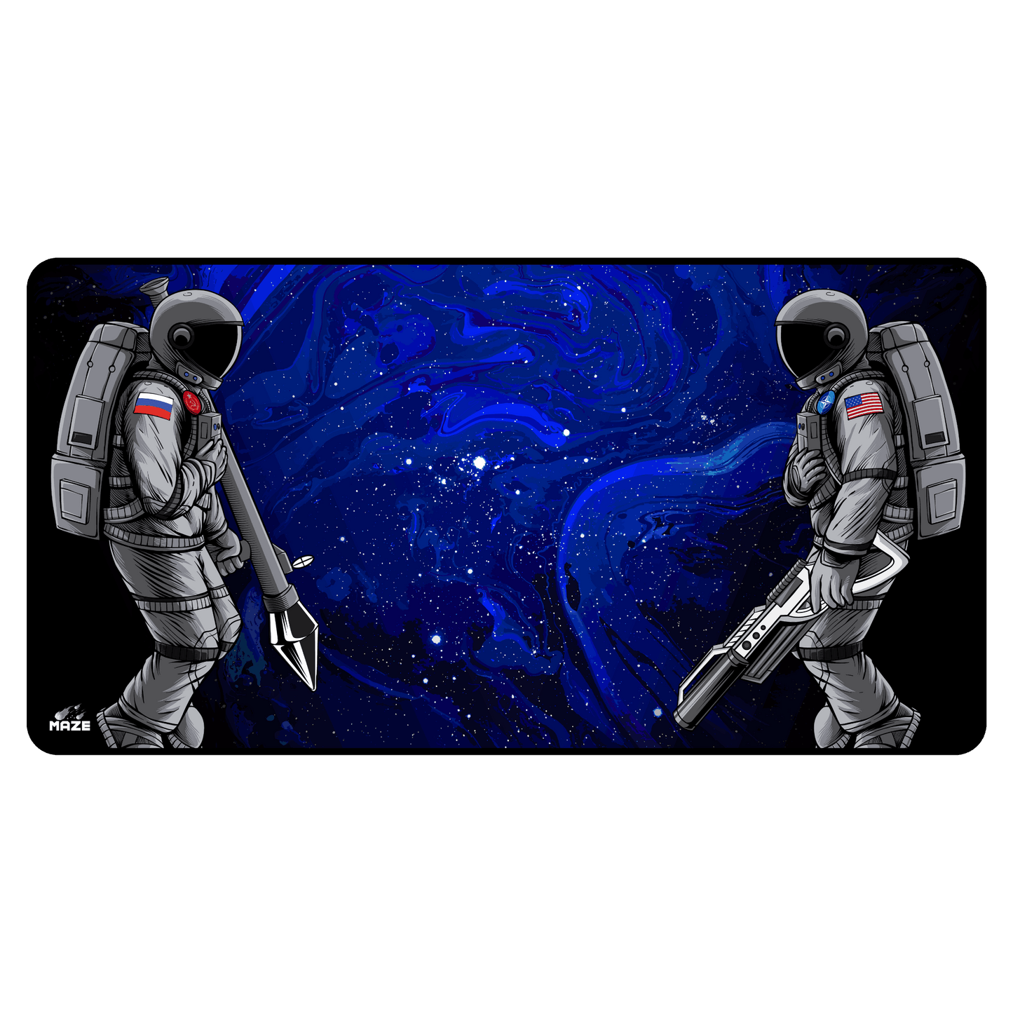 MAZE Ultraglide 2 – Astro WAR-BL 2XL Extended Gamers Desk Mat | Qatar