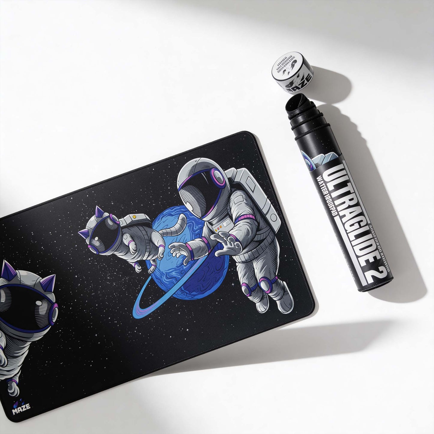 MAZE Ultraglide 2 – Astro PAW-B 3XL Extended Gamers Desk Mat | Qatar