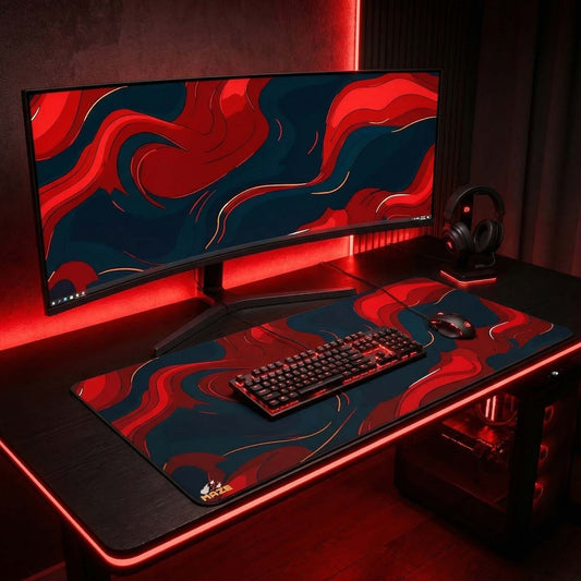 MAZE Light Series – Aether Red 2XL Extended Gaming Mouse Pad