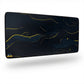MAZE Light Series Goldwaves 2XL extended gaming desk mat blue floral design