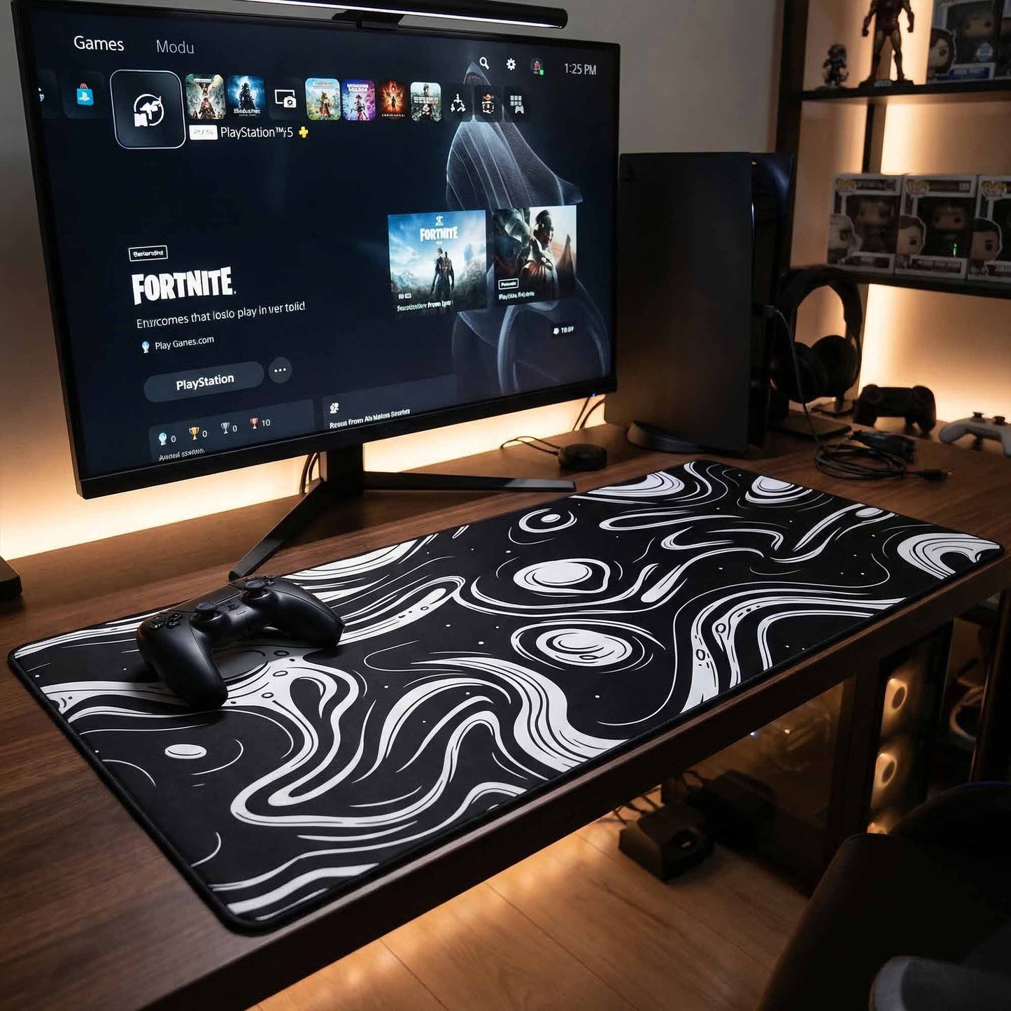 MAZE Light Series Monochrome Gaming Mouse Pad – 2XL Extended Desk Mat