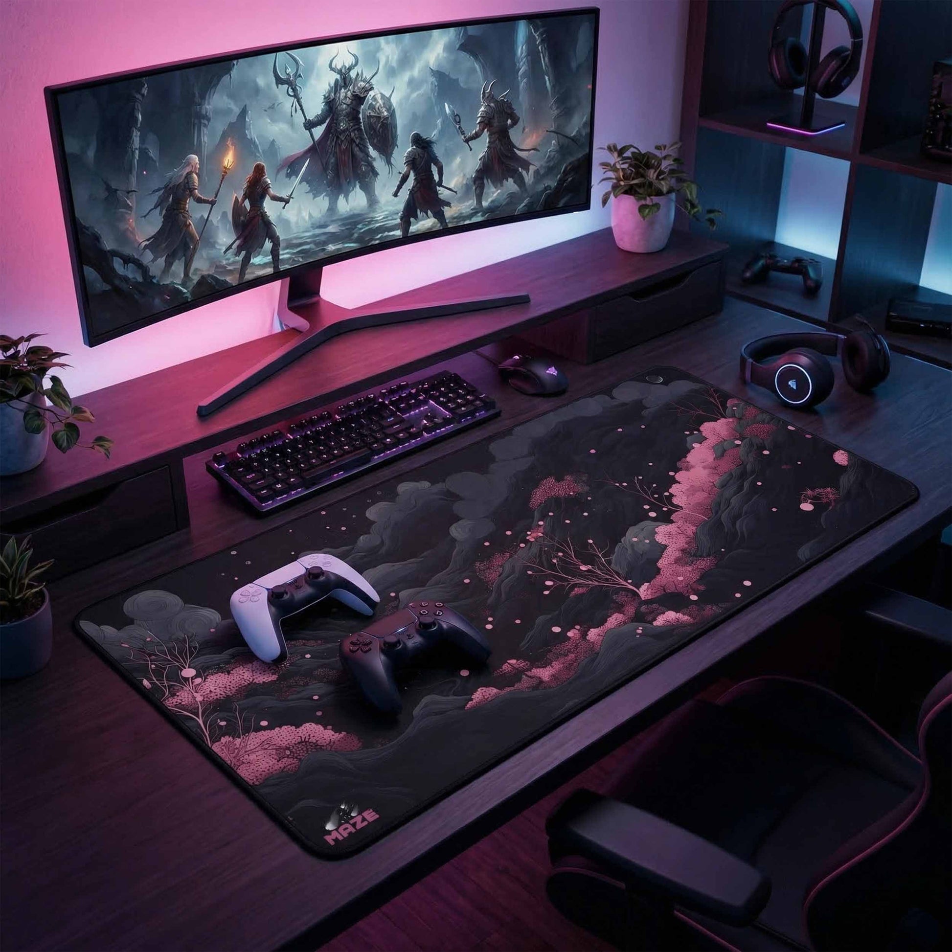 MAZE Nebulous BP Extended Gaming Desk Mat