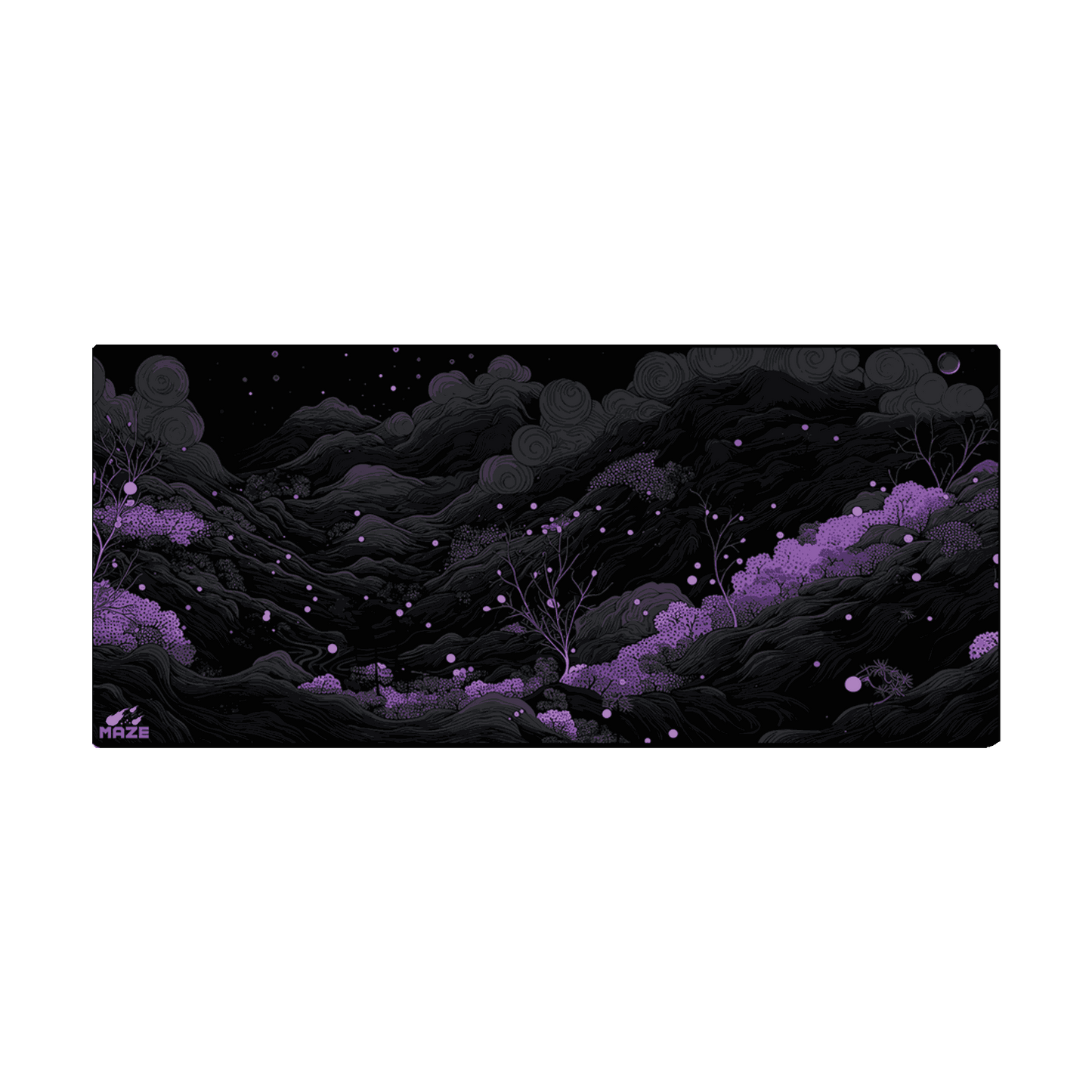 MAZE Light Serie 2 – Nebulous GBP 2XL Extended Gaming Desk Mat
