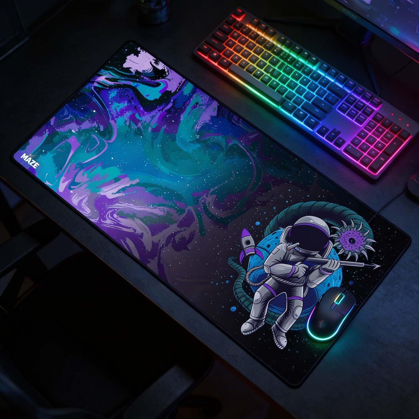 MAZE Ultraglide 2 – Astro CGR-GP2 2XL Extended Gamers Desk Mat