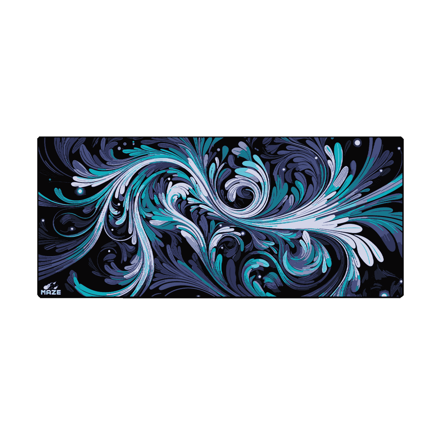 MAZE Light Series – Spirals B 2XL Extended Gaming Desk Mat