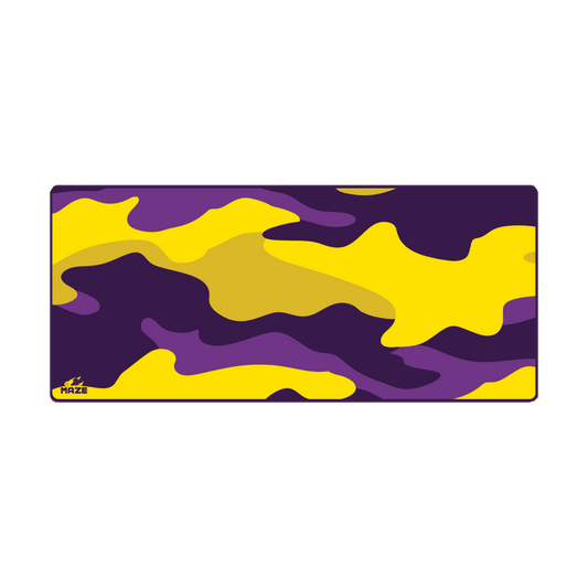 MAZE Light Series – Sunburst CAMO 2XL Extended Gaming Desk Mat