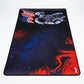 Space-themed mouse pad with astronaut and American flag design on a white background